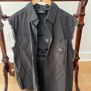 Harley-Davidson Dark Gray Sleeveless Jacket